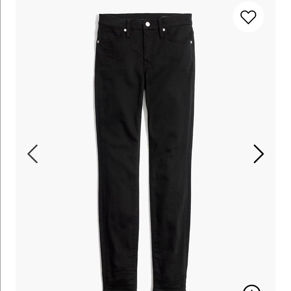 Madewell T28 9’’ Tencel Black Skinny Jeans